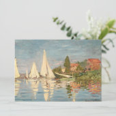 Claude Monet | Regatta te Argenteuil, c.1872 Bedankkaart (Staand voorkant)