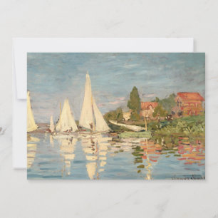 Claude Monet   Regatta te Argenteuil, c.1872 Bedankkaart