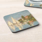 Claude Monet | Regatta te Argenteuil, c.1872 Bier Onderzetter (Linkerzijde)