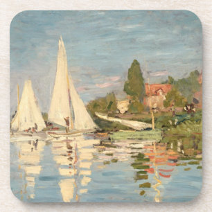 Claude Monet Regatta te Argenteuil, c.1872 Bier Onderzetter