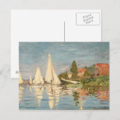 Claude Monet | Regatta te Argenteuil, c.1872 Briefkaart (Voorkant / Achterkant)