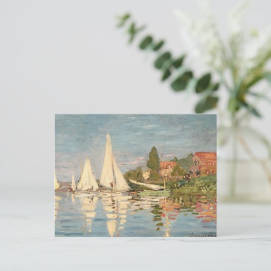 Claude Monet | Regatta te Argenteuil, c.1872 Briefkaart (Staand voorkant)