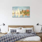 Claude Monet | Regatta te Argenteuil, c.1872 Canvas Afdruk (Insitu (Slaapkamer))