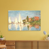 Claude Monet | Regatta te Argenteuil, c.1872 Canvas Afdruk (Insitu (Woonkamer))