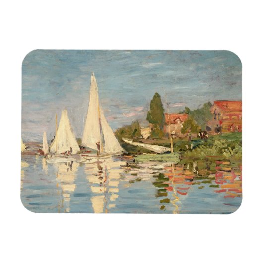 Claude Monet | Regatta te Argenteuil, c.1872 Magneet (Horizontaal)
