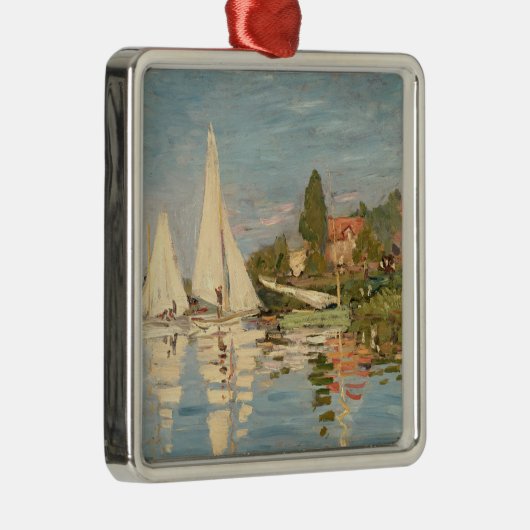 Claude Monet | Regatta te Argenteuil, c.1872 Metalen Ornament (Rechts)