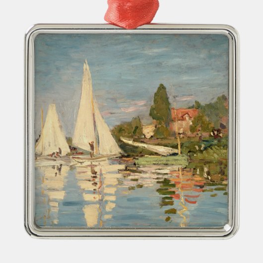 Claude Monet | Regatta te Argenteuil, c.1872 Metalen Ornament (Voorkant)