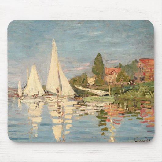 Claude Monet | Regatta te Argenteuil, c.1872 Muismat (Voorkant)