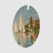 Claude Monet | Regatta te Argenteuil, c.1872 Ornament (voorkant)