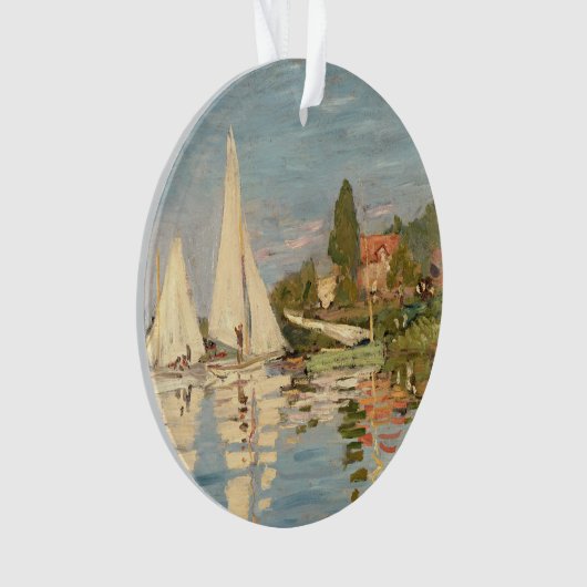 Claude Monet | Regatta te Argenteuil, c.1872 Ornament (voorkant)