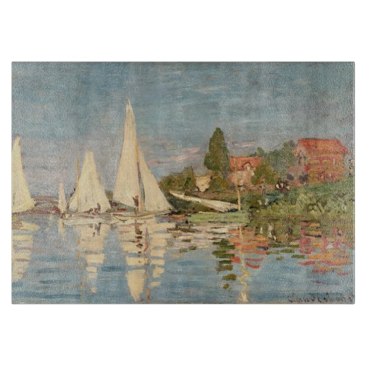 Claude Monet | Regatta te Argenteuil, c.1872 Snijplank (Voorkant)