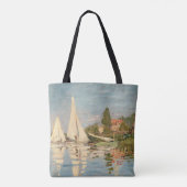 Claude Monet | Regatta te Argenteuil, c.1872 Tote Bag (Achterkant)