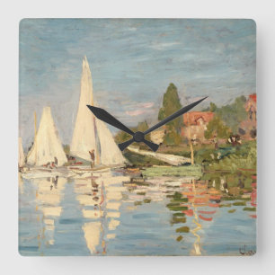 Claude Monet   Regatta te Argenteuil, c.1872 Vierkante Klok