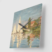 Claude Monet | Regatta te Argenteuil, c.1872 Vierkante Klok (Hoek)
