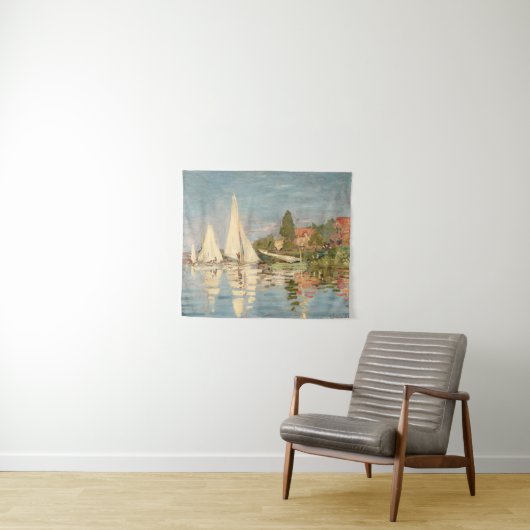 Claude Monet | Regatta te Argenteuil, c.1872 Wandkleed (In Situ (horizontaal))