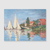 Claude Monet - Regattas Argenteuil Magnetic Kaart (Voorkant)