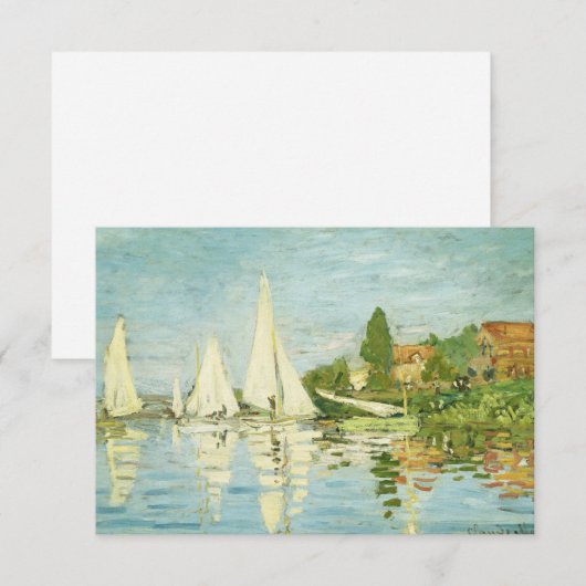 Claude Monet. Regattas at Argenteuil (Voorkant / Achterkant)