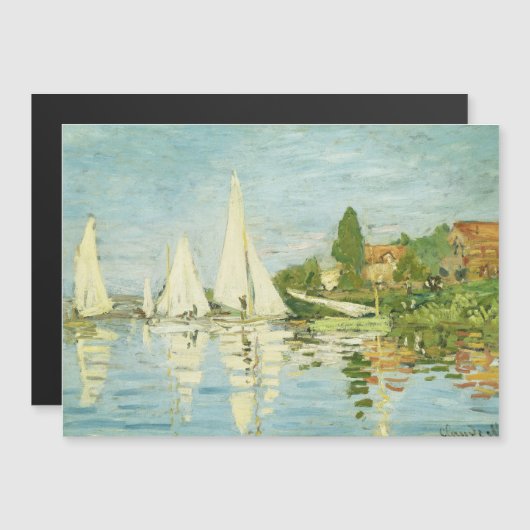 Claude Monet. Regattas at Argenteuil (Voorkant / Achterkant)