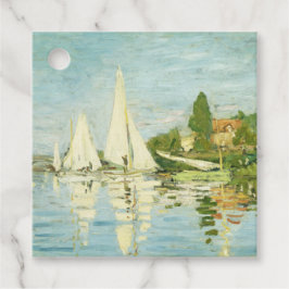 Claude Monet. Regattas at Argenteuil Bedankjes Labels