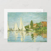 Claude Monet. Regattas at Argenteuil Briefkaart (Voorkant / Achterkant)