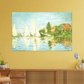 Claude Monet. Regattas at Argenteuil Canvas Afdruk (Insitu (Woonkamer))