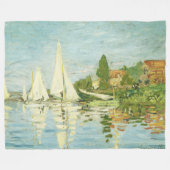 Claude Monet. Regattas at Argenteuil Fleece Deken (Voorkant (Horizontaal))