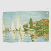 Claude Monet. Regattas at Argenteuil Golfhanddoek (Horizontaal)