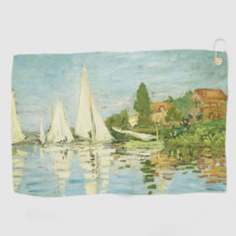 Claude Monet. Regattas at Argenteuil Golfhanddoek