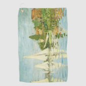 Claude Monet. Regattas at Argenteuil Golfhanddoek (Voorkant)