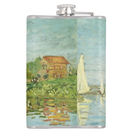 Claude Monet. Regattas at Argenteuil Heupfles (Achterkant)