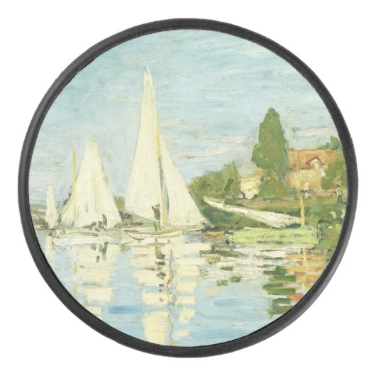 Claude Monet. Regattas at Argenteuil Hockey Puck (Voorkant)