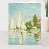 Claude Monet. Regattas at Argenteuil Kaart (Voorkant)