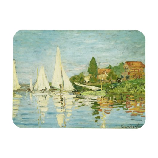Claude Monet. Regattas at Argenteuil Magneet (Horizontaal)