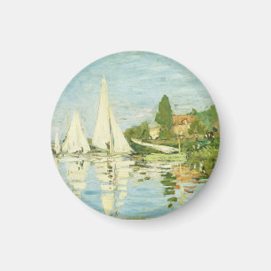 Claude Monet. Regattas at Argenteuil  Magneet