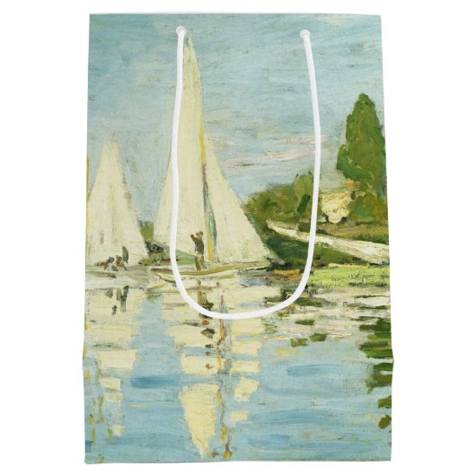 Claude Monet. Regattas at Argenteuil Medium Cadeauzakje (Achterkant)