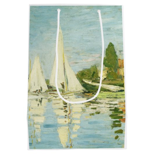 Claude Monet. Regattas at Argenteuil Medium Cadeauzakje (Achterkant)