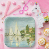 Claude Monet. Regattas at Argenteuil Papieren Bordje (Feest)