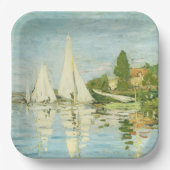 Claude Monet. Regattas at Argenteuil Papieren Bordje (Voorkant)