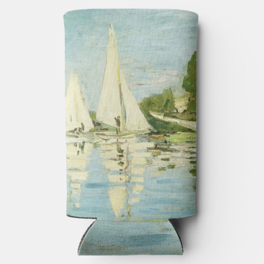 Claude Monet. Regattas at Argenteuil Seltzer Blikjeskoeler (Achterkant)