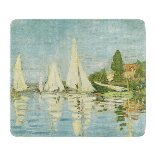Claude Monet. Regattas at Argenteuil Snijplank (Voorkant)