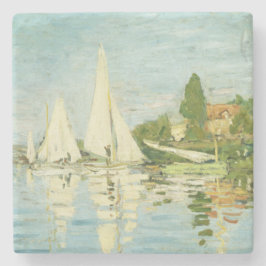 Claude Monet. Regattas at Argenteuil Stenen Onderzetter