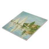 Claude Monet. Regattas at Argenteuil Tegeltje (Zijkant)