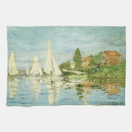 Claude Monet. Regattas at Argenteuil Theedoek