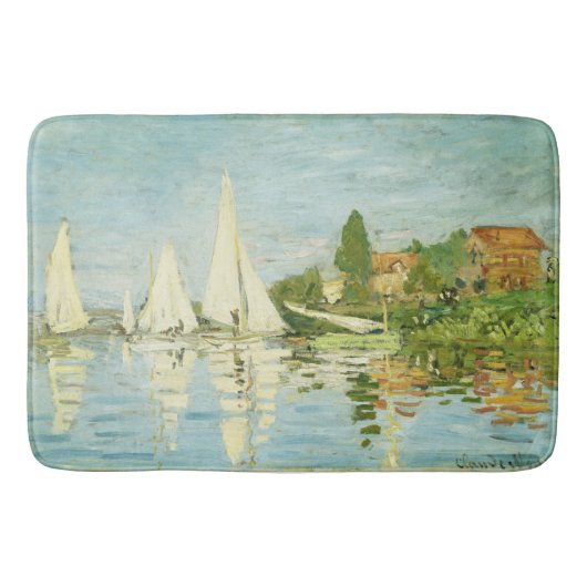 Claude Monet. Regatta's bij Argenteuil      Badmat (Voorkant)