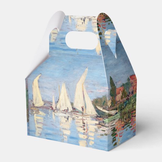 Claude Monet - Regatta's bij Argenteuil Bedankdoosjes (Voorkant Zijde)