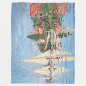Claude Monet - Regatta's bij Argenteuil Fleece Deken (Voorkant)