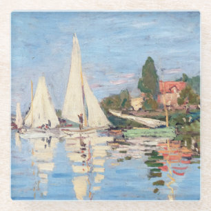 Claude Monet - Regatta's bij Argenteuil Glazen Onderzetter