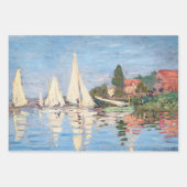 Claude Monet - Regatta's bij Argenteuil Inpakpapier Vel (Voorkant 2)