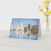 Claude Monet - Regatta's bij Argenteuil Kaart (Gele Bloem)
