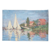 Claude Monet - Regatta's bij Argenteuil Kussensloop (Achterkant)